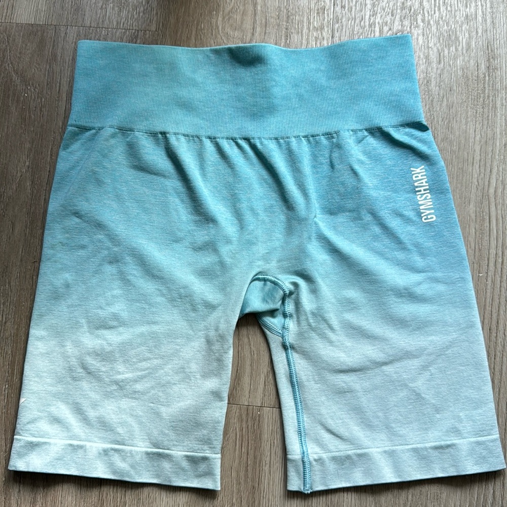 Gymshark Adapt Blue Ombré Seamless Shorts Size L